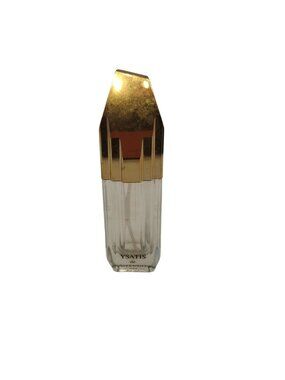 Givenchy Ysatis Empty 15ml Perfume Bottle Gold Clear Vintage Luxury Vanity Deco
